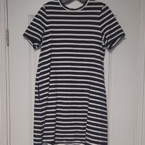 Kate Spade Black and White Striped Mini Dress
